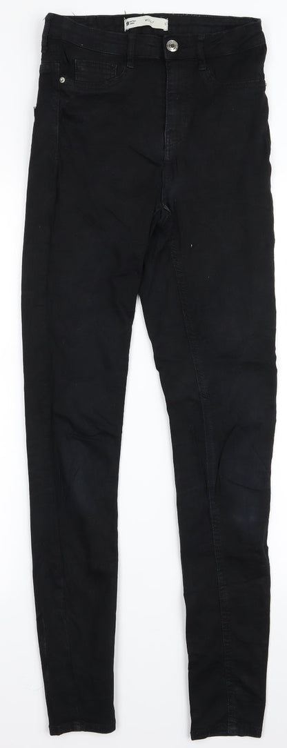 Womens UK Size S molly Regular Fit Skinny Black Jeans