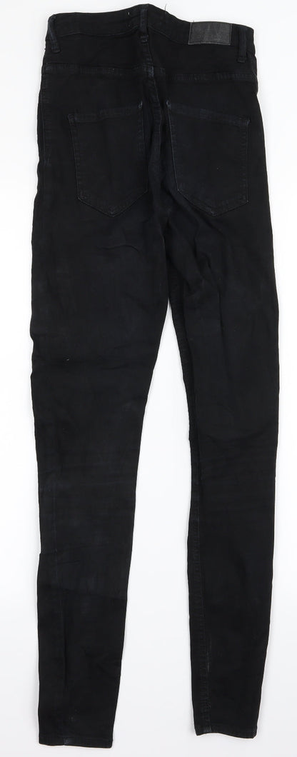 Womens UK Size S molly Regular Fit Skinny Black Jeans