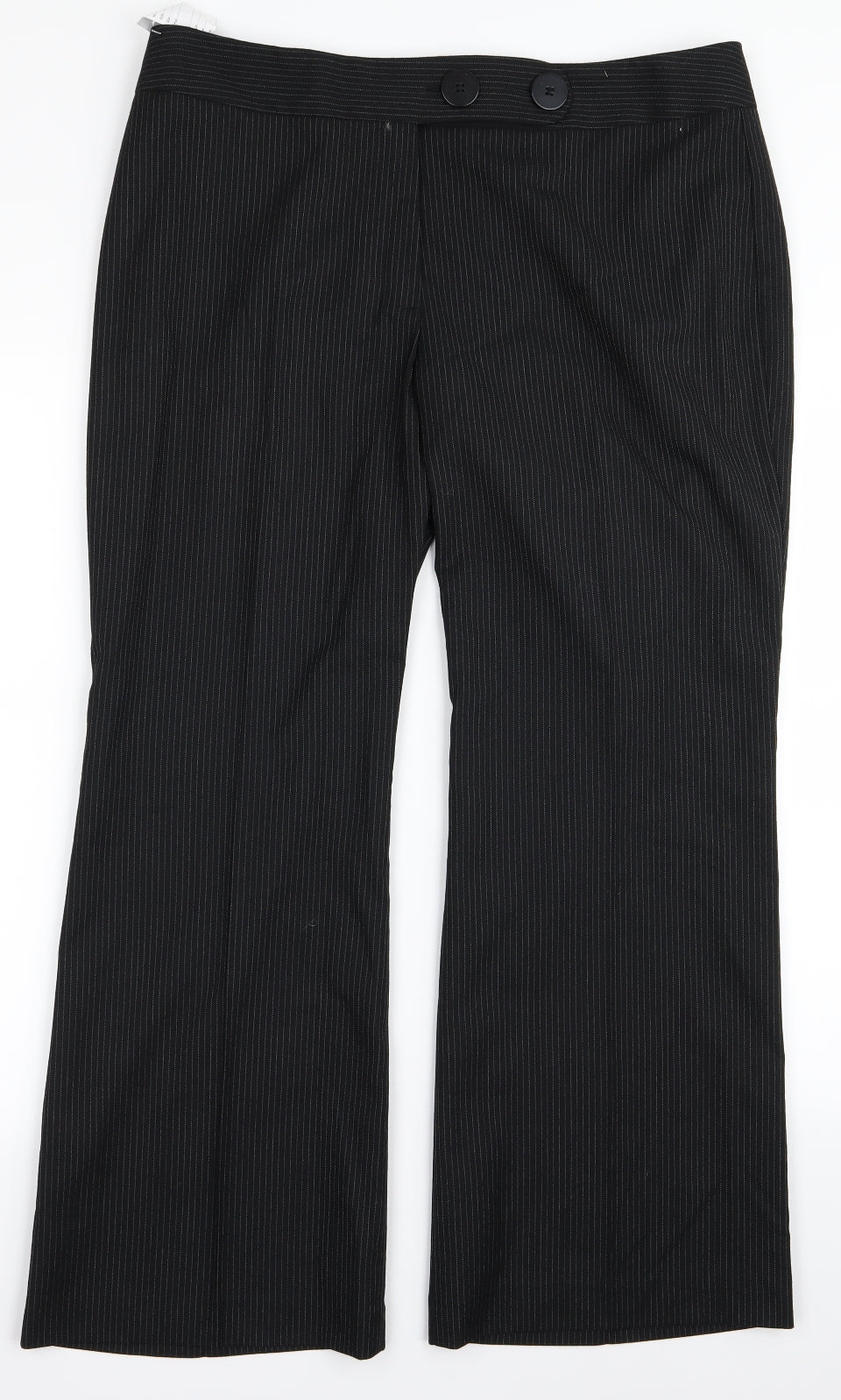 Womens UK Size 16 Marks and Spencer Regular Fit  Black Trousers