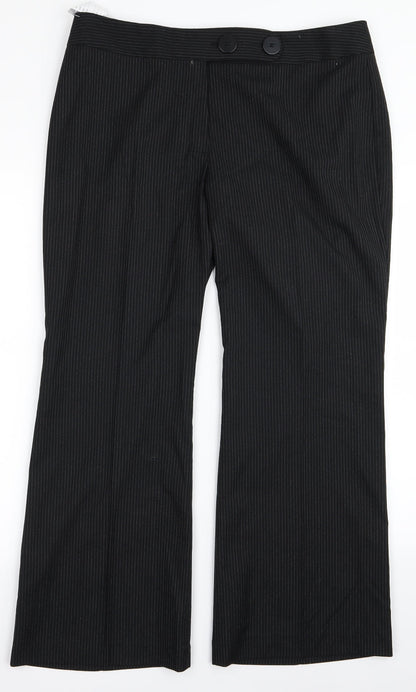 Womens UK Size 16 Marks and Spencer Regular Fit  Black Trousers