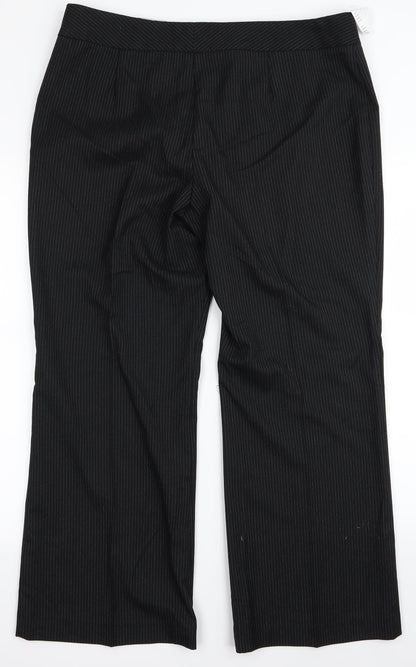 Womens UK Size 16 Marks and Spencer Regular Fit  Black Trousers