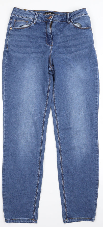 Womens UK Size 8 Preworn Regular Fit Bootcut Blue Jeans