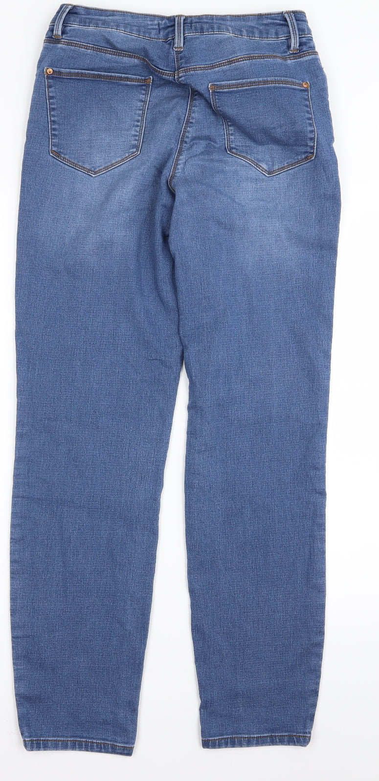 Womens UK Size 8 Preworn Regular Fit Bootcut Blue Jeans