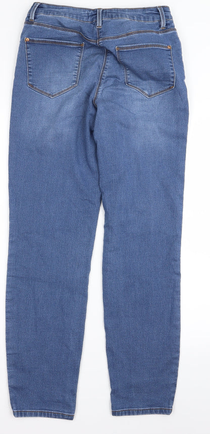 Womens UK Size 8 Preworn Regular Fit Bootcut Blue Jeans