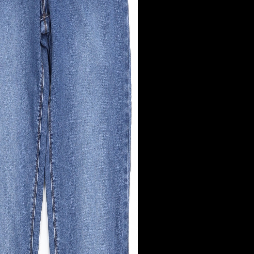 Womens UK Size 8 Preworn Regular Fit Bootcut Blue Jeans