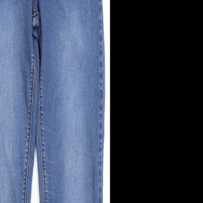 Womens UK Size 8 Preworn Regular Fit Bootcut Blue Jeans