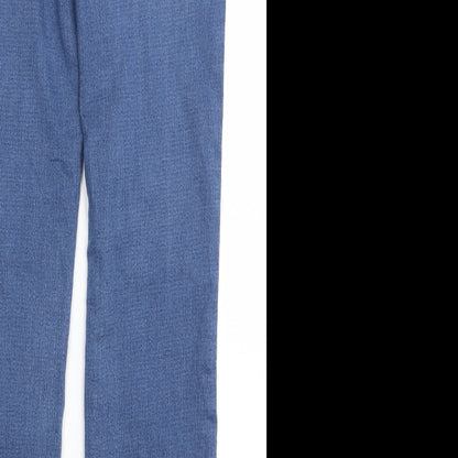 Womens UK Size 8 Preworn Regular Fit Bootcut Blue Jeans