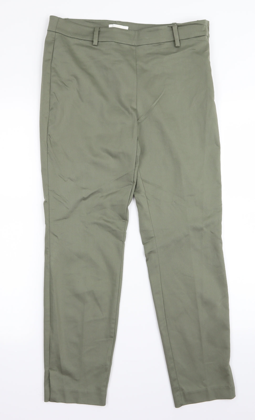 Womens UK Size 10 H&M Regular Fit  Green Trousers