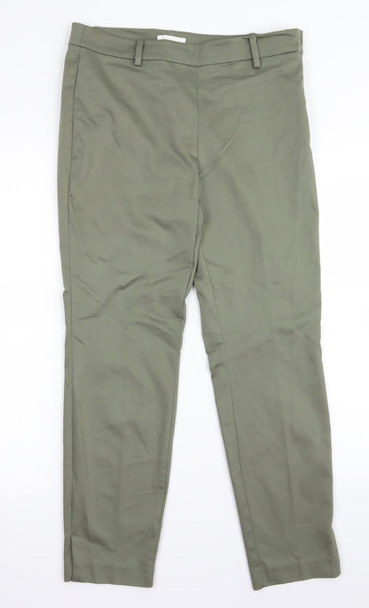 Womens UK Size 10 H&M Regular Fit  Green Trousers