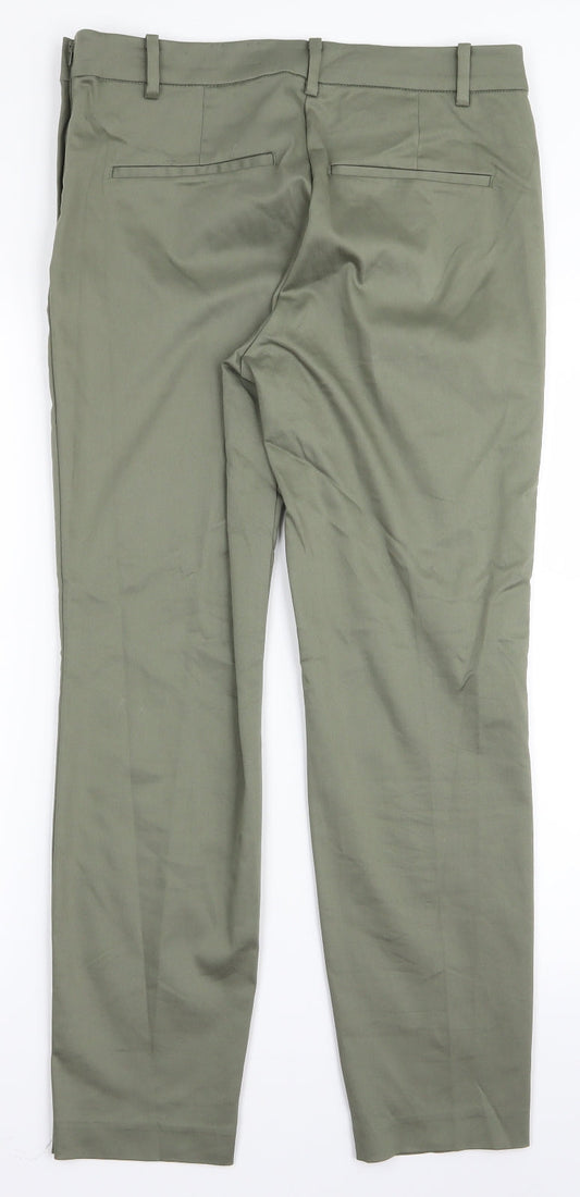 Womens UK Size 10 H&M Regular Fit  Green Trousers