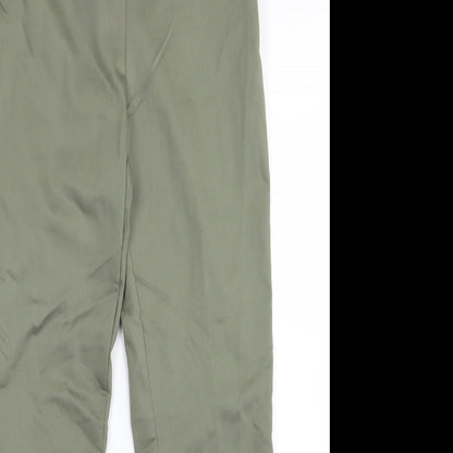 Womens UK Size 10 H&M Regular Fit  Green Trousers