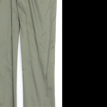 Womens UK Size 10 H&M Regular Fit  Green Trousers