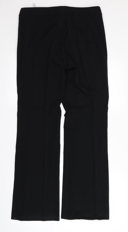 Womens UK Size 12 m&s Regular Fit  Black Trousers