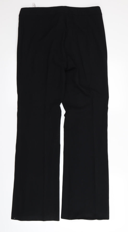 m&s Womens Black   Trousers  Size 12 L29 in