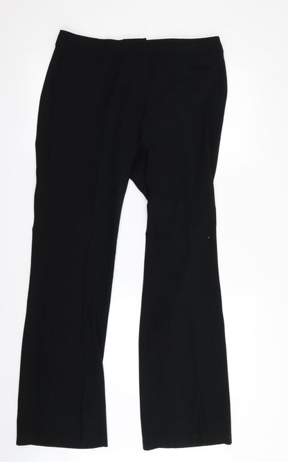 Womens UK Size 12 m&s Regular Fit  Black Trousers