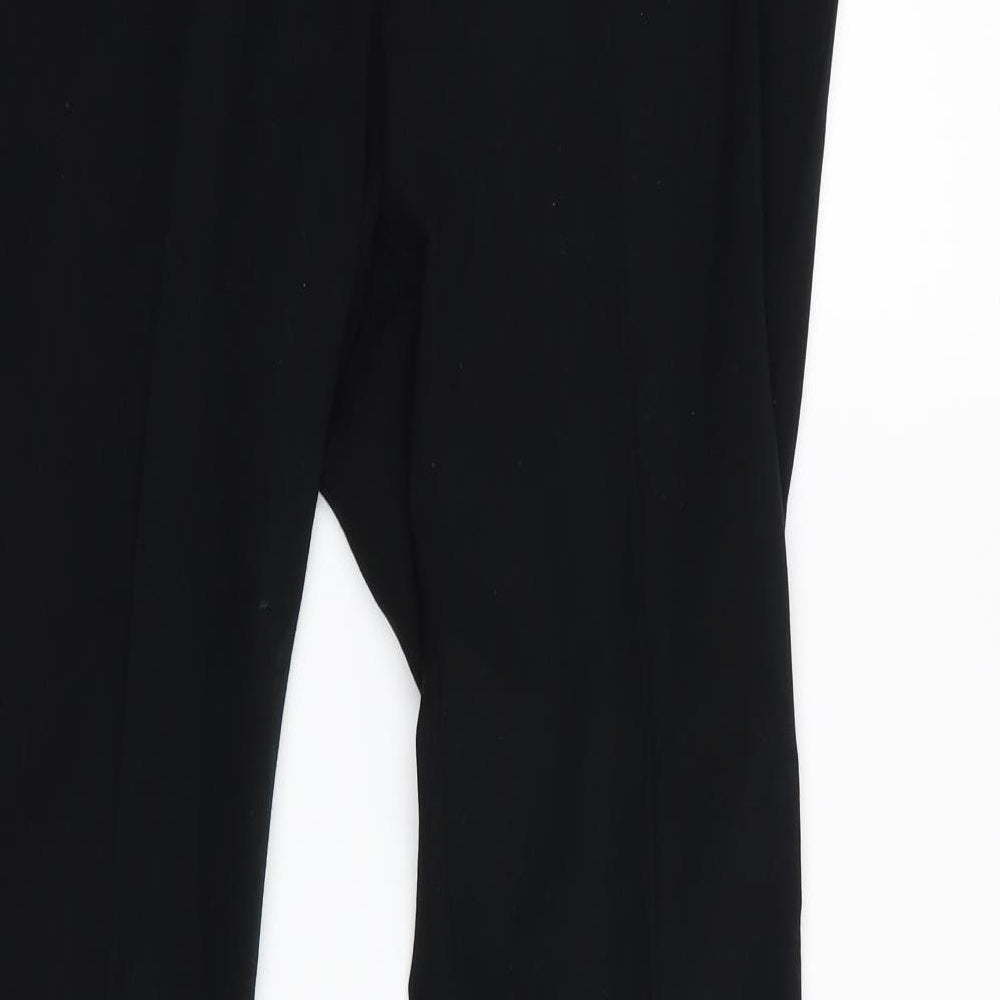 Womens UK Size 12 m&s Regular Fit  Black Trousers