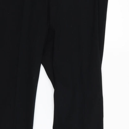 Womens UK Size 12 m&s Regular Fit  Black Trousers