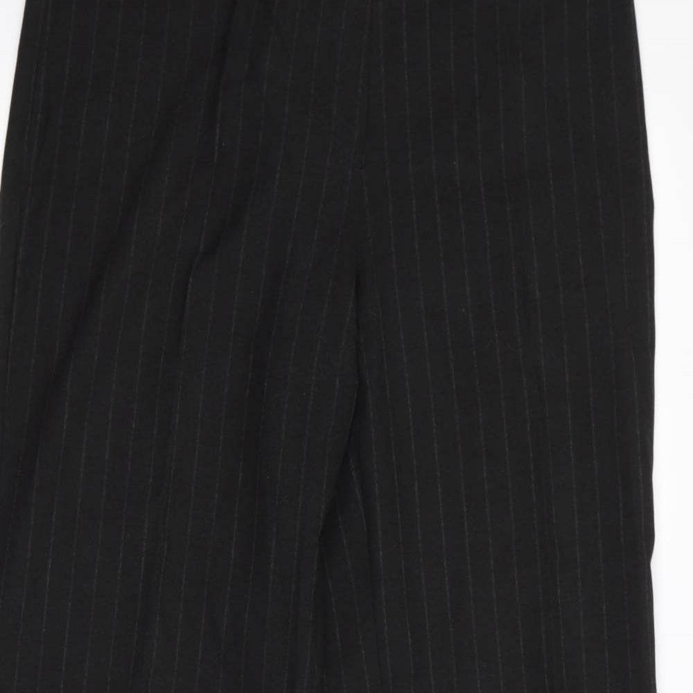Womens UK Size 12 Preworn Regular Fit  Black Trousers