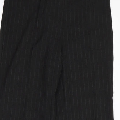 Womens UK Size 12 Preworn Regular Fit  Black Trousers