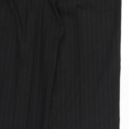 Womens UK Size 12 Preworn Regular Fit  Black Trousers