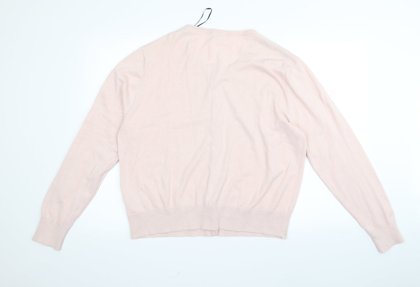 h7M Womens Pink   Cardigan Jumper Size L