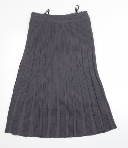 Preworn Womens Grey  Rayon A-Line  Size 10