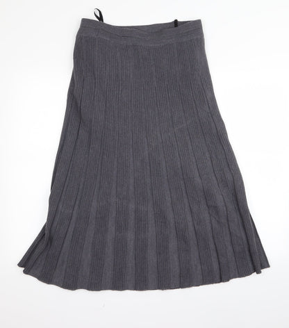 Preworn Womens Grey  Rayon A-Line  Size 10