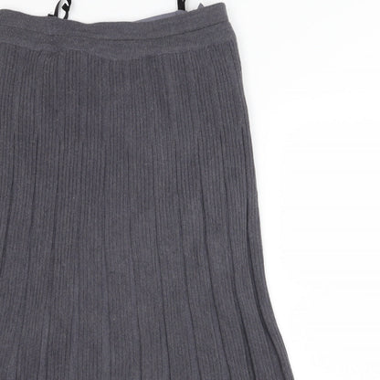 Preworn Womens Grey  Rayon A-Line  Size 10