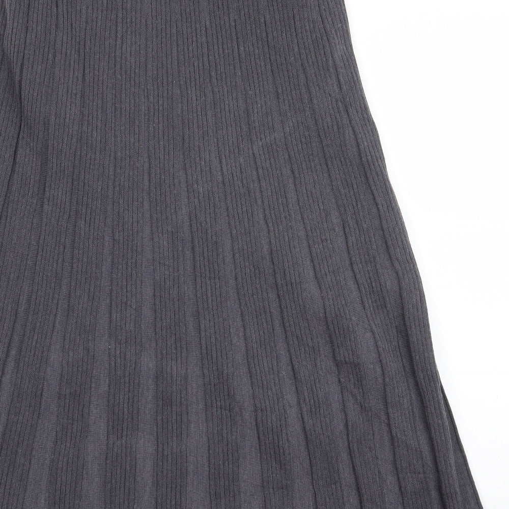 Preworn Womens Grey  Rayon A-Line  Size 10