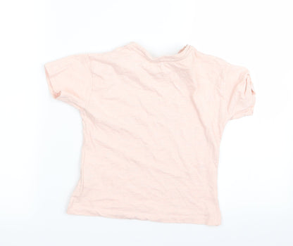 George Girls Pink  Rayon Basic T-Shirt Size 8 Years  - nap queen