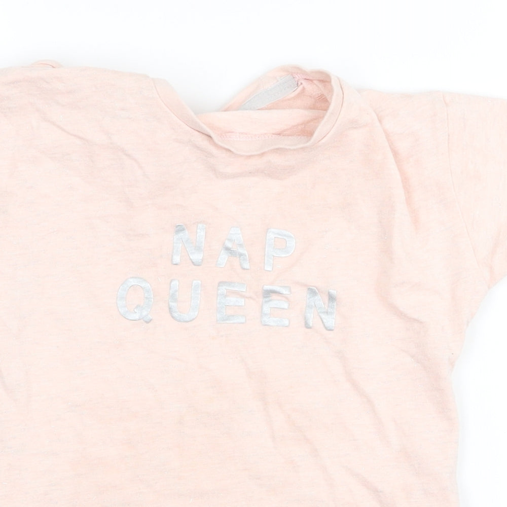 George Girls Pink  Rayon Basic T-Shirt Size 8 Years  - nap queen