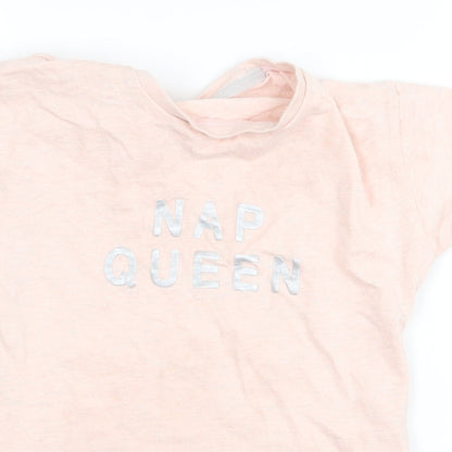 George Girls Pink  Rayon Basic T-Shirt Size 8 Years  - nap queen