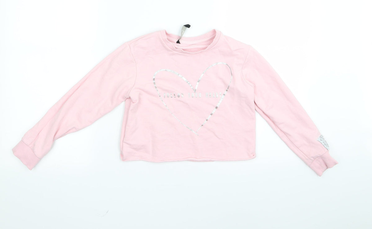 George Girls Pink   Pullover Jumper Size 8 Years