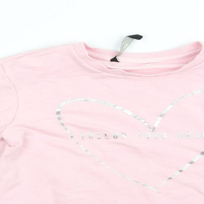 George Girls Pink   Pullover Jumper Size 8 Years