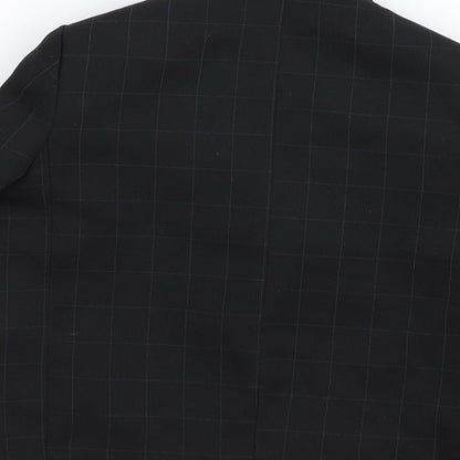 vivali Baby Black Check  Basic Coat Coat Size 9-12 Months