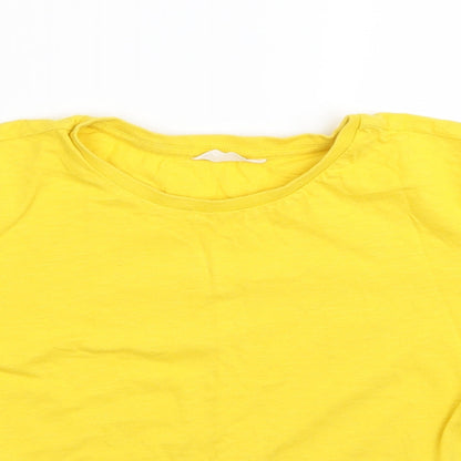 kandy Girls Yellow   Cropped T-Shirt Size 10-11 Years