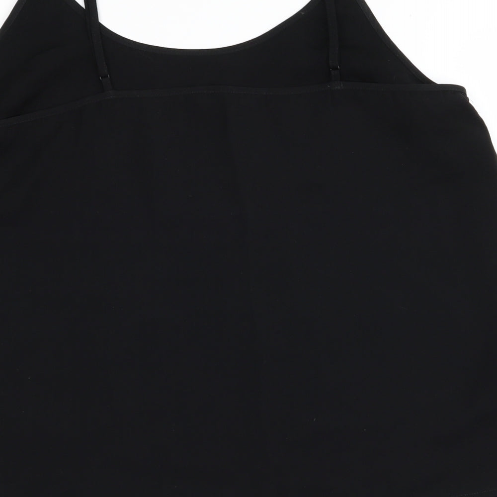 Womens UK Size 12 NEXT Black Basic Blouse