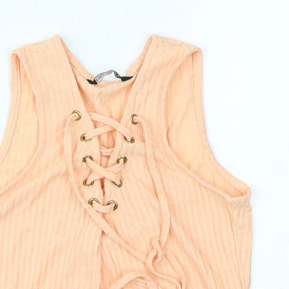 Select Womens Orange   Basic Tank Size 6