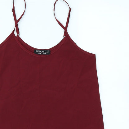 Select Womens Red   Camisole Blouse Size 6