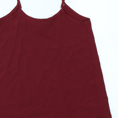 Select Womens Red   Camisole Blouse Size 6