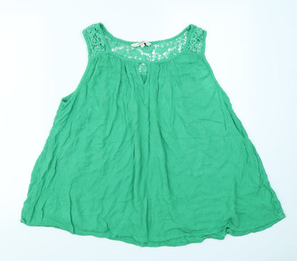 Womens UK Size 14 NEXT Green Basic T-Shirt