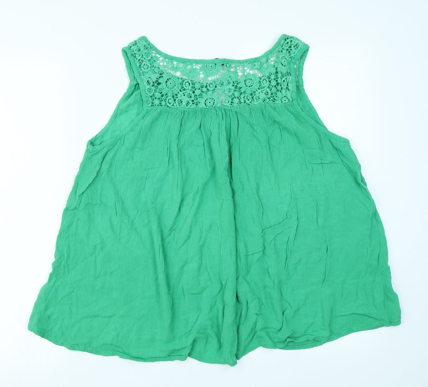 Womens UK Size 14 NEXT Green Basic T-Shirt