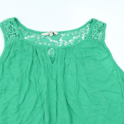 Womens UK Size 14 NEXT Green Basic T-Shirt