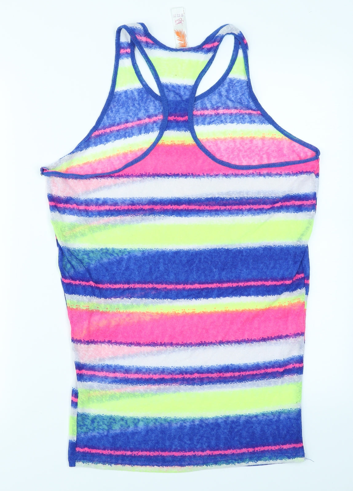 Womens UK Size 6 Ocean Club Blue Basic Tank