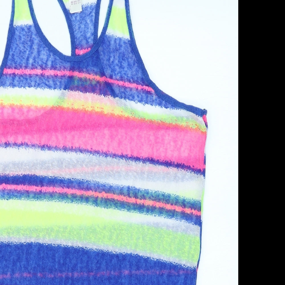 Womens UK Size 6 Ocean Club Blue Basic Tank