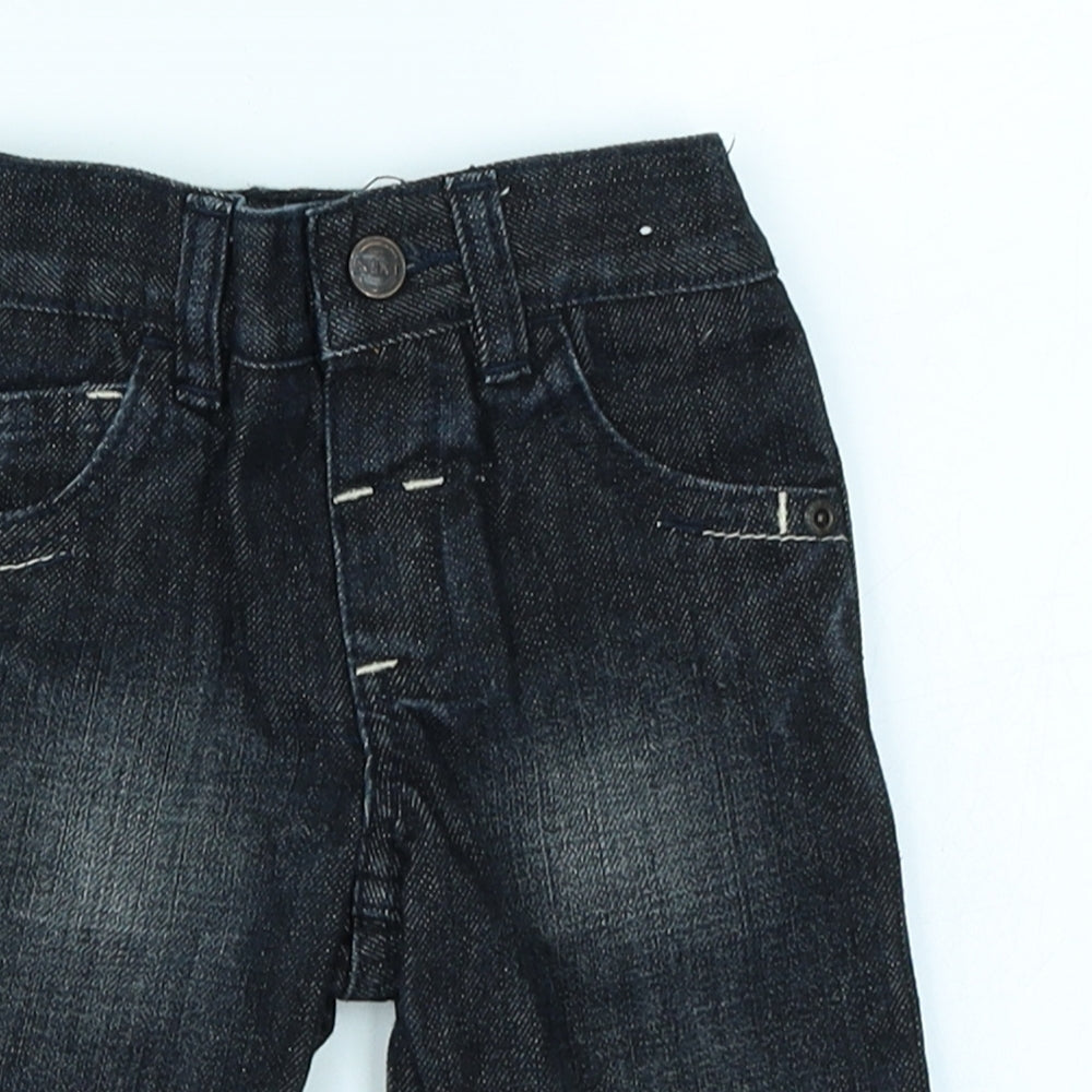 NEXT Baby Blue  Denim Cargo Jeans Size 3-6 Months