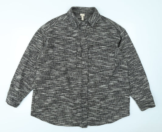 Womens UK Size L H&M Grey Jacket