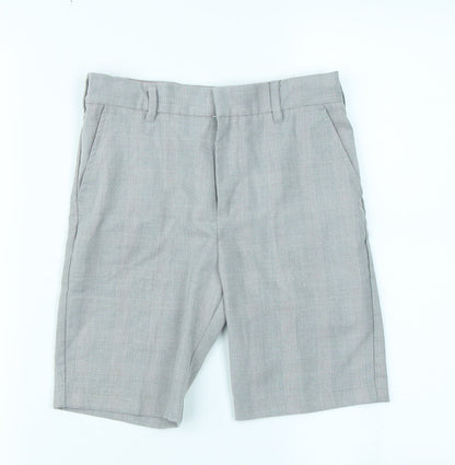 River Island Girls Grey Plaid  Cargo Shorts Size 10 Years