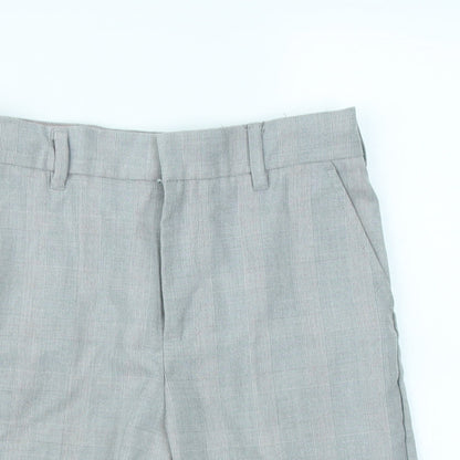 River Island Girls Grey Plaid  Cargo Shorts Size 10 Years