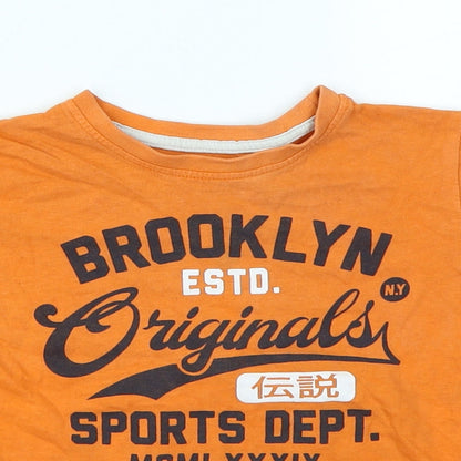 Primark Boys Orange   Basic T-Shirt Size 2-3 Years